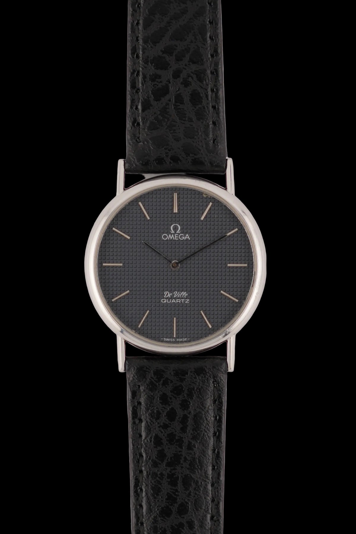 Omega De Ville Quartz 191.0092 Grey Waffle Dial