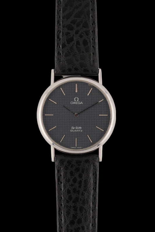 Omega De Ville Quartz 191.0092 Grey Waffle Dial
