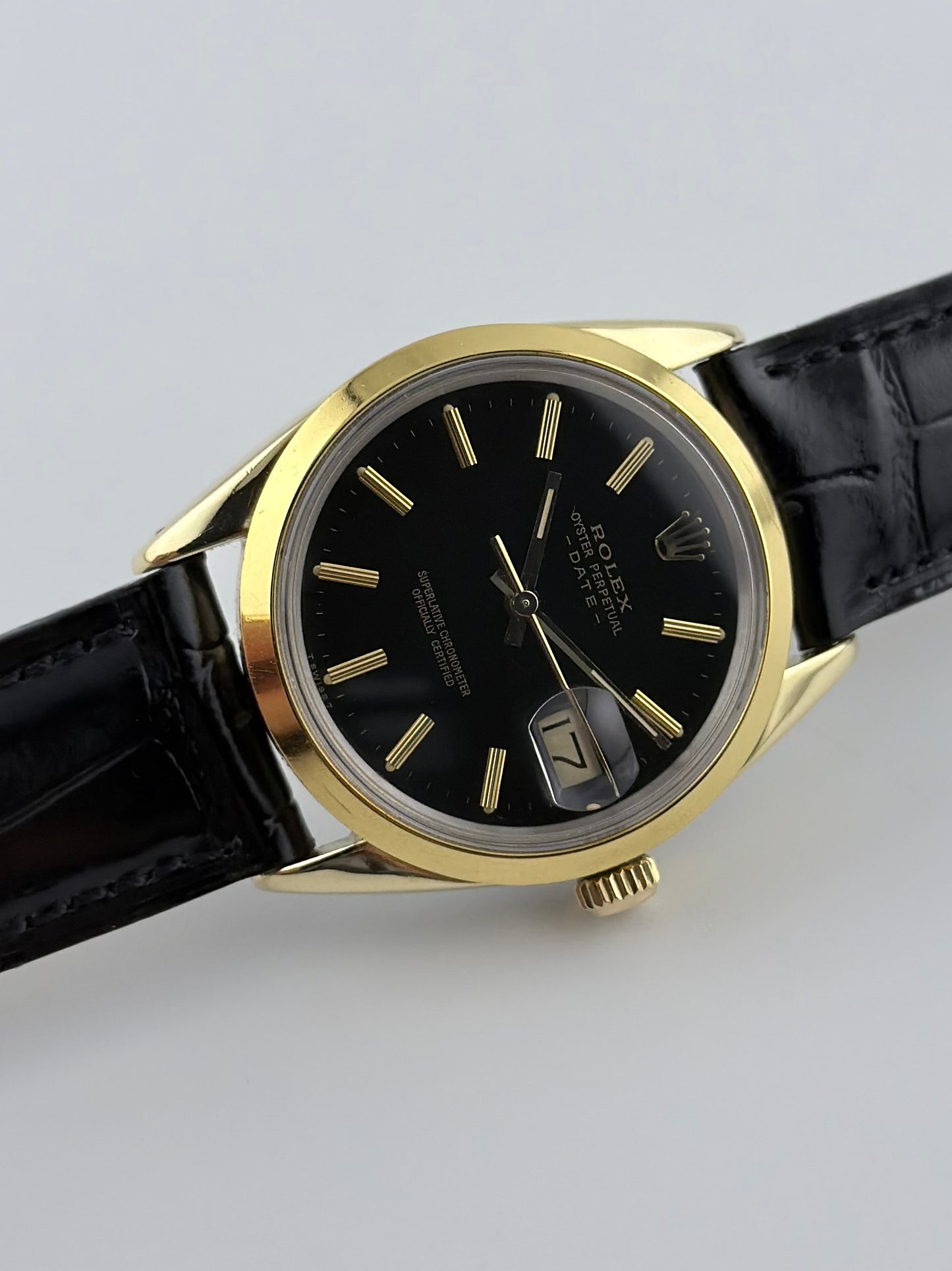 Rolex Oyster Perpetual Date Automatic - 15505 - Rare Black Dial