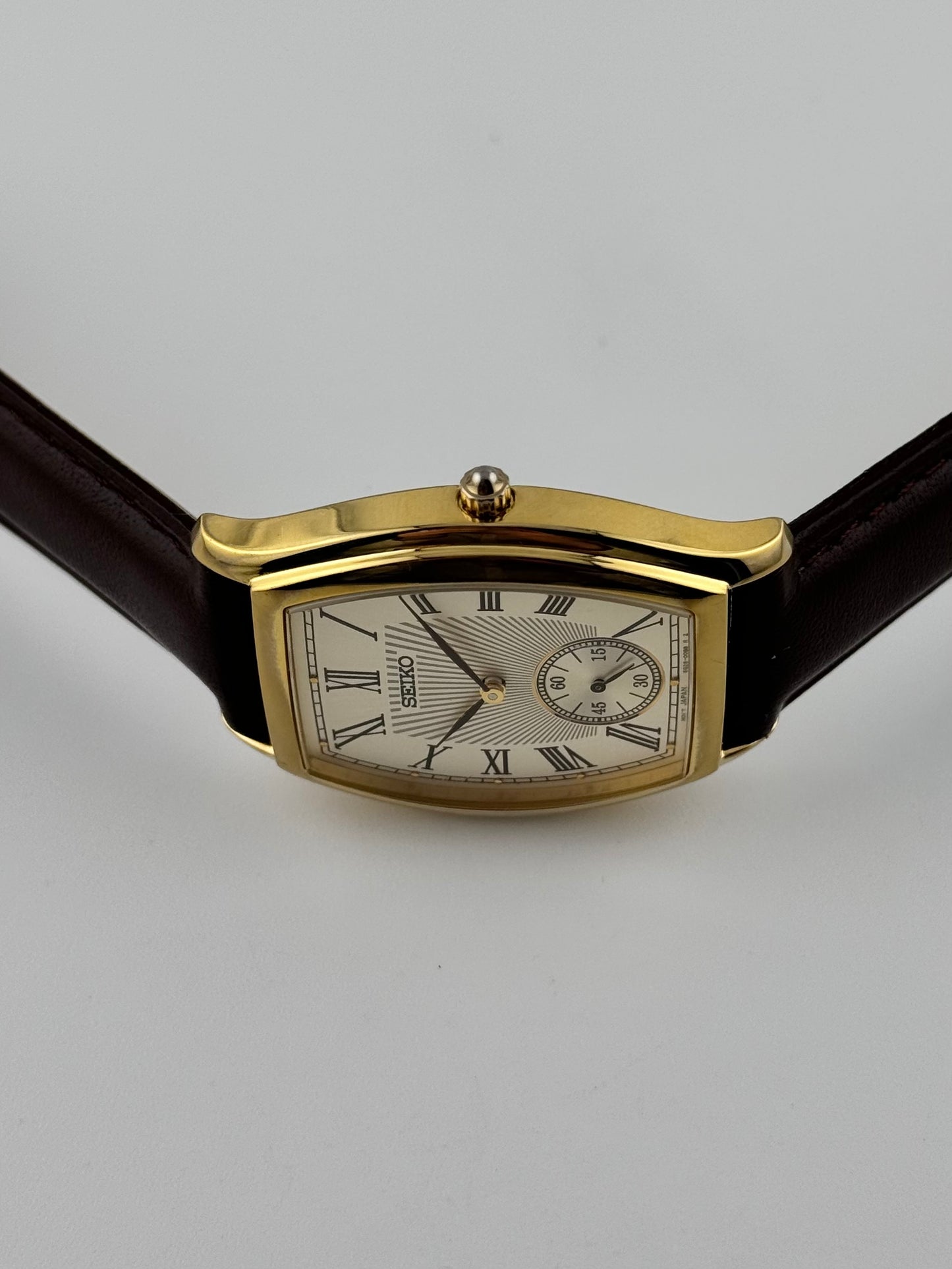 Seiko Quartz Tank Sub Secs - 6G28-00A0 - Box, Papers, Receipt and Tag
