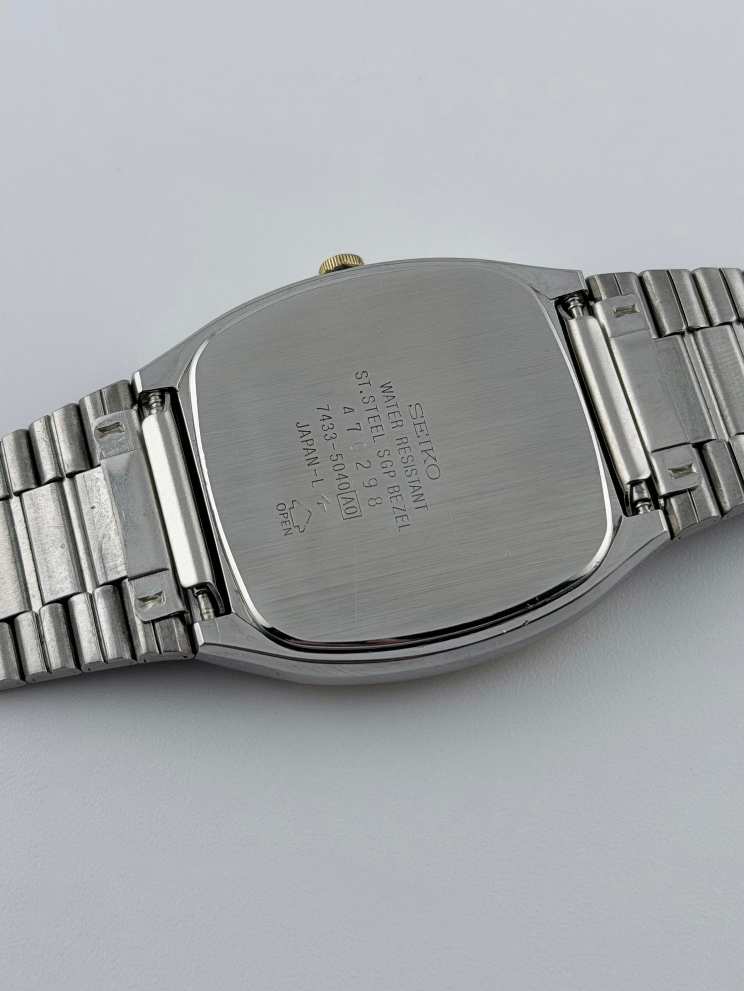 Seiko Chronos Tank Quartz Day-Date - JDM - 7433-5040
