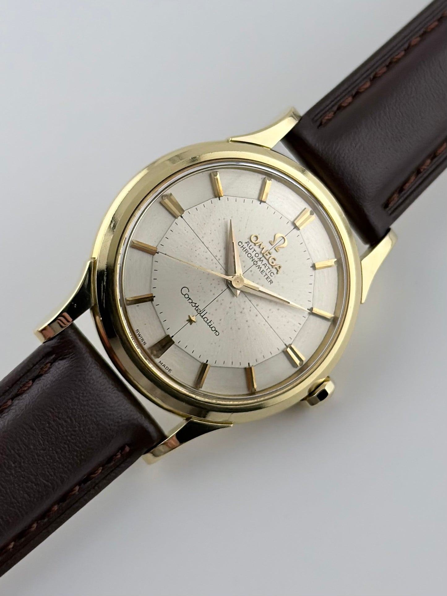 Omega Constellation Chronometer Automatic 18ct Gold - Pie Pan - Rare - 14381-82-SC