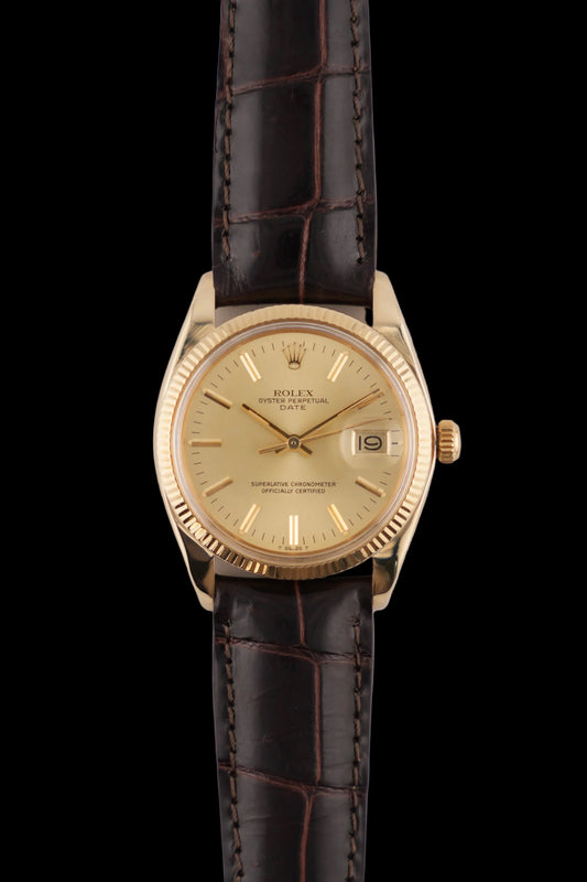 Rolex Oyster Perpetual Date Automatic - 1503 - Solid 14kt Gold