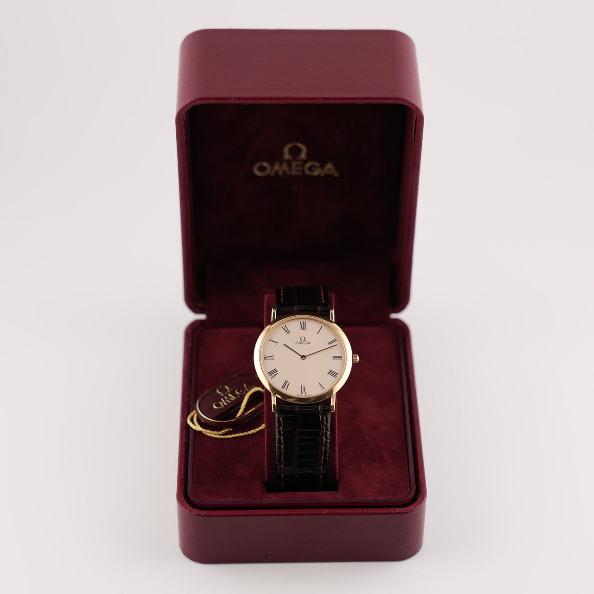 Omega De Ville Quartz - 195.0075.1 - Herringbone Dial - Original Box
