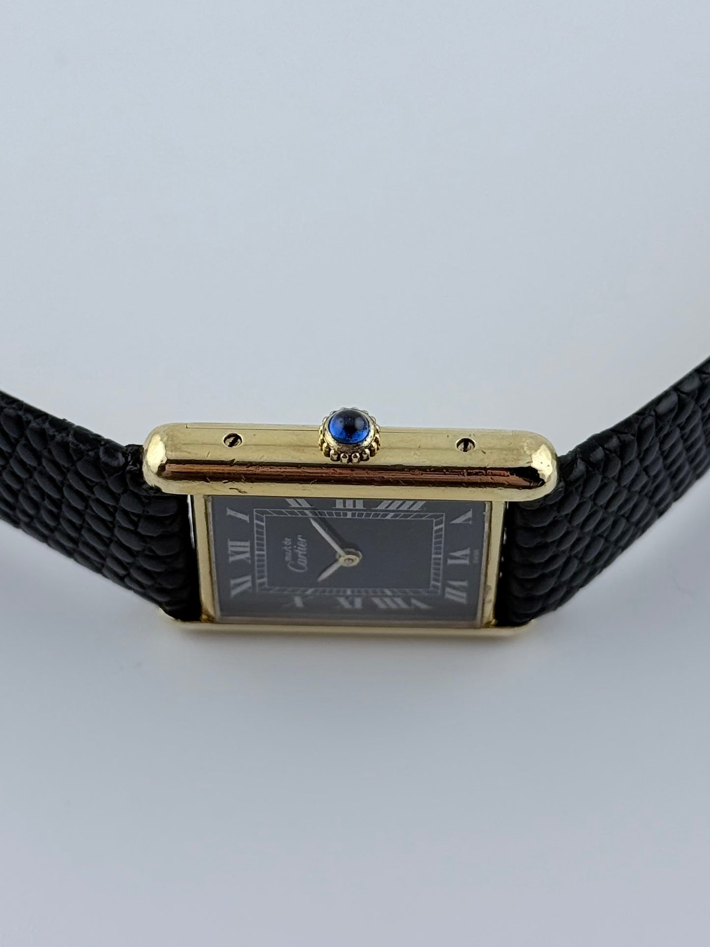 Cartier Must De Tank Manual Wind - 6 - Black Dial