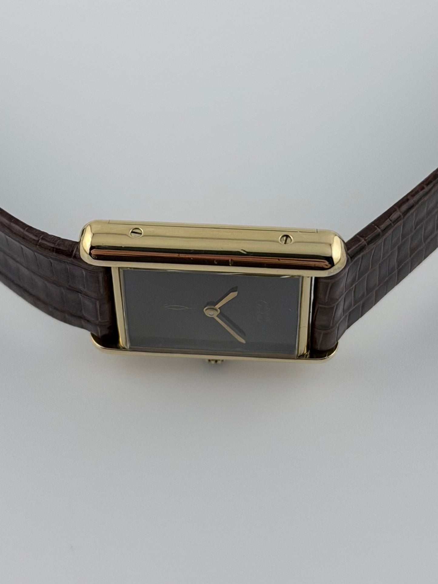 Cartier Must De Paris Tank Manual Wind - 6 - Lacquer Wood-effect Dial