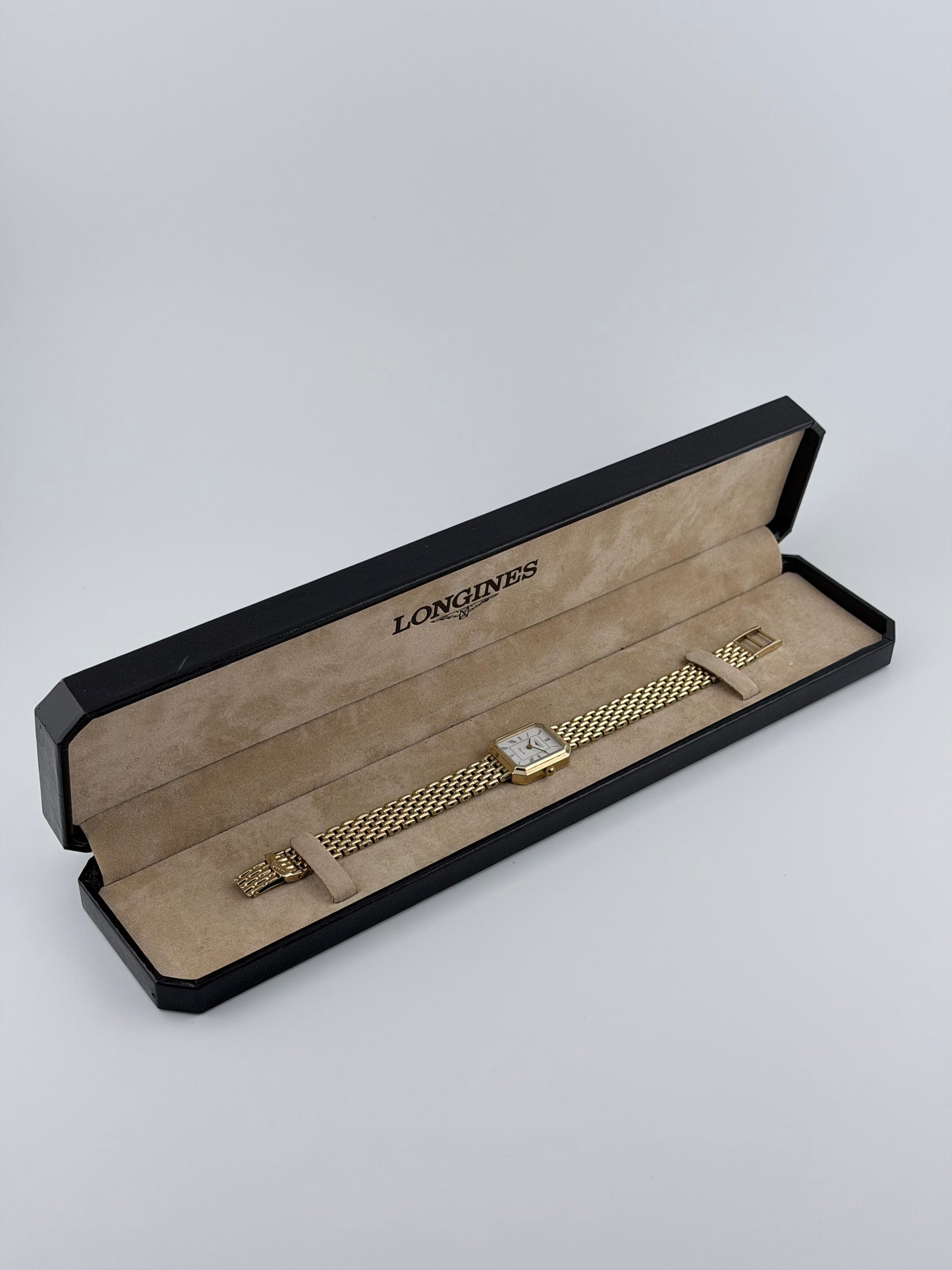 Longines Tank Quartz Solid 9k Gold | Box & Papers | Ladies