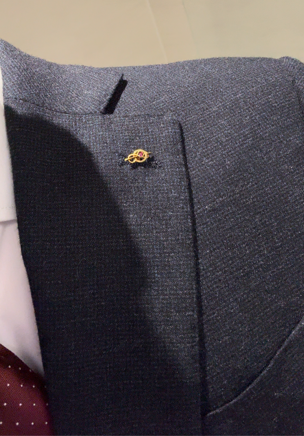 15ct Gold Gent’s Ruby Antique Stick Pin - Original Box