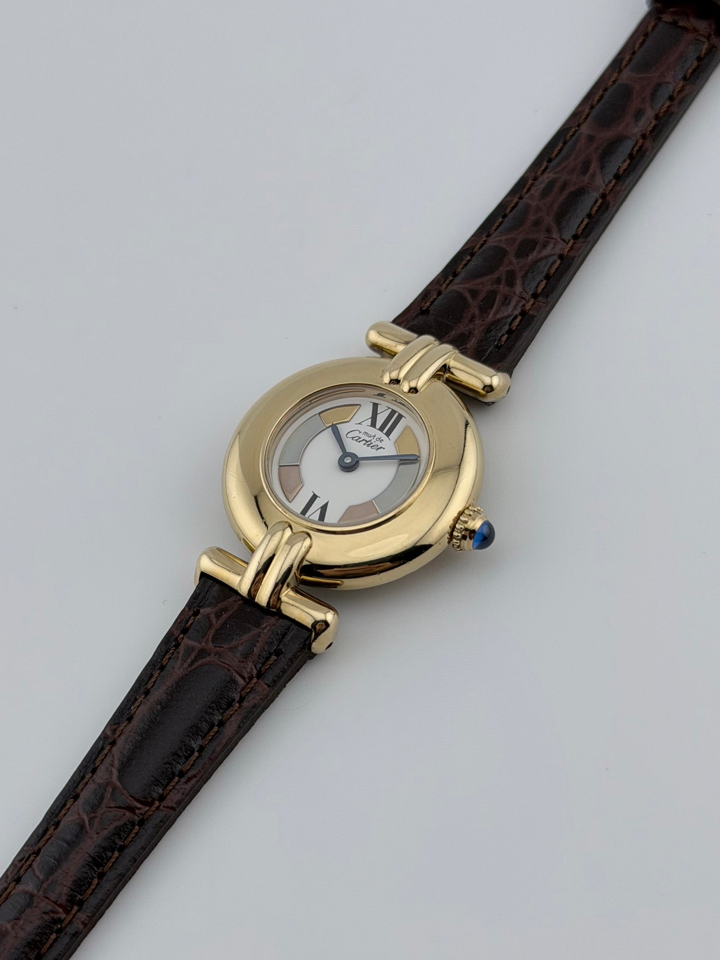 Cartier must de Vendome Quartz - 590004 - Two-tone Trinity Dial - ladies