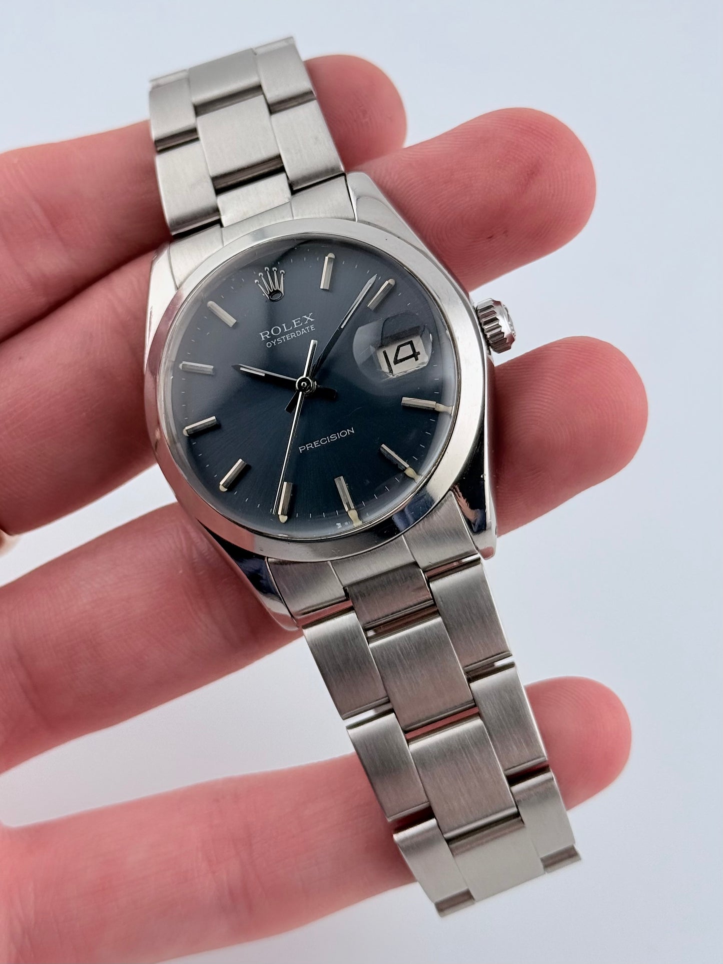 Rolex Oysterdate Precision Manual Wind - 6694 - Midnight Blue Sunburst Dial