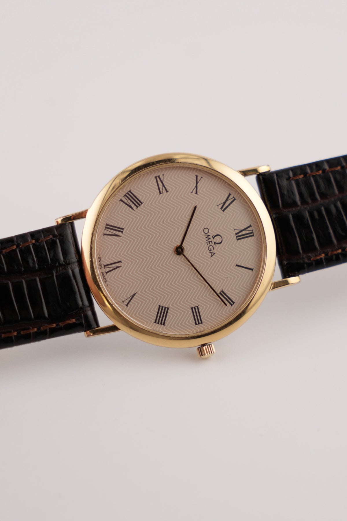 Omega De Ville Quartz - 195.0075.1 - Herringbone Dial - Original Box