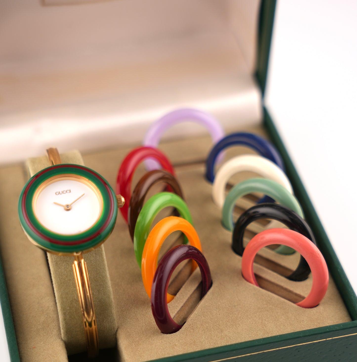 Gucci 11/12.2 - Change 12 Bezel Watch - Ladies - Original Box