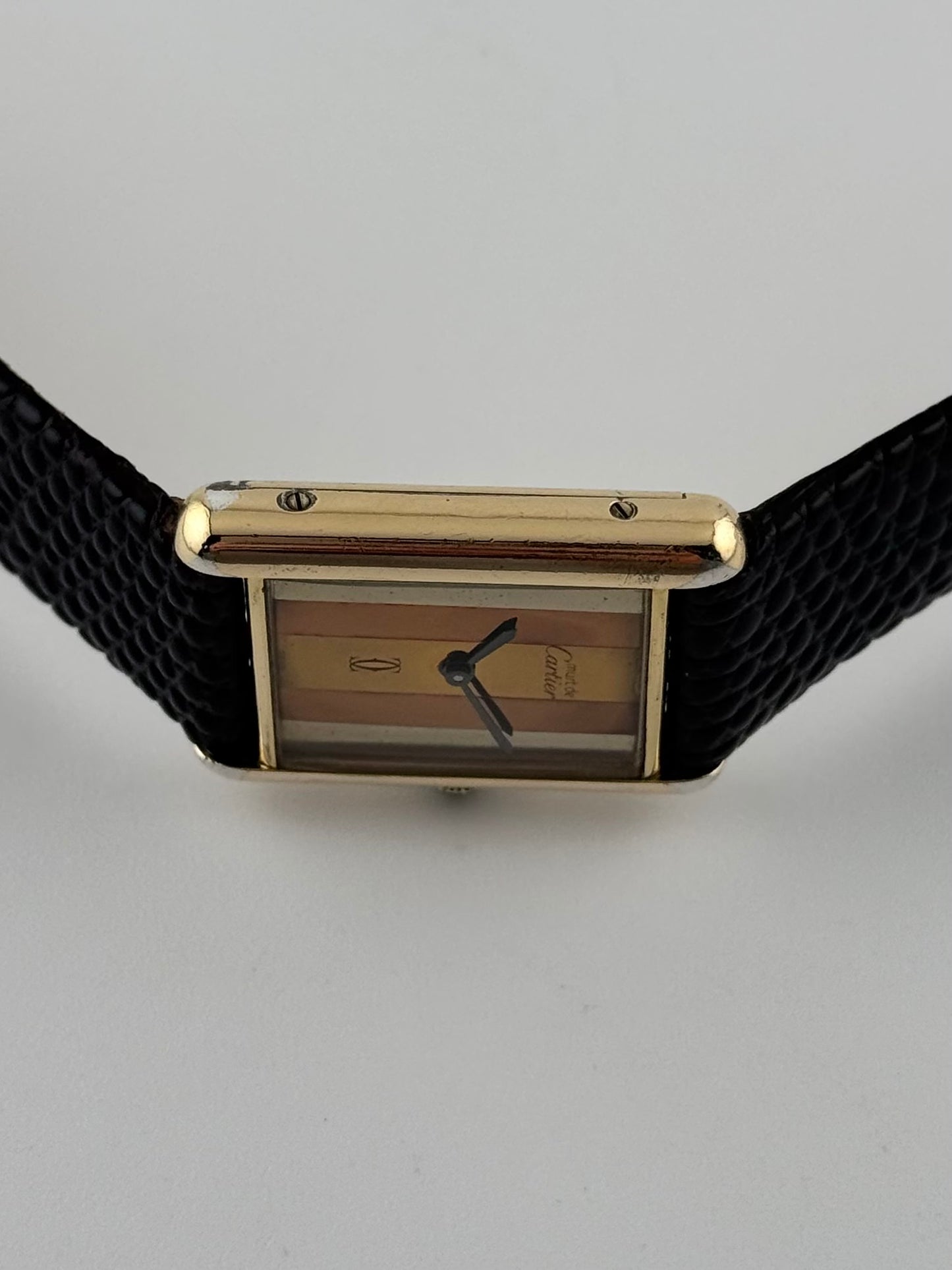 Cartier Must De Paris Tank Manual Wind - 6-168801 Trinity Dial