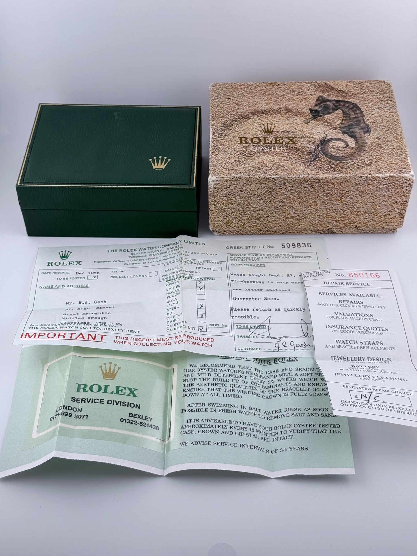 Rolex Oyster Perpetual Automatic - 1003  - Box and Papers - Full Set