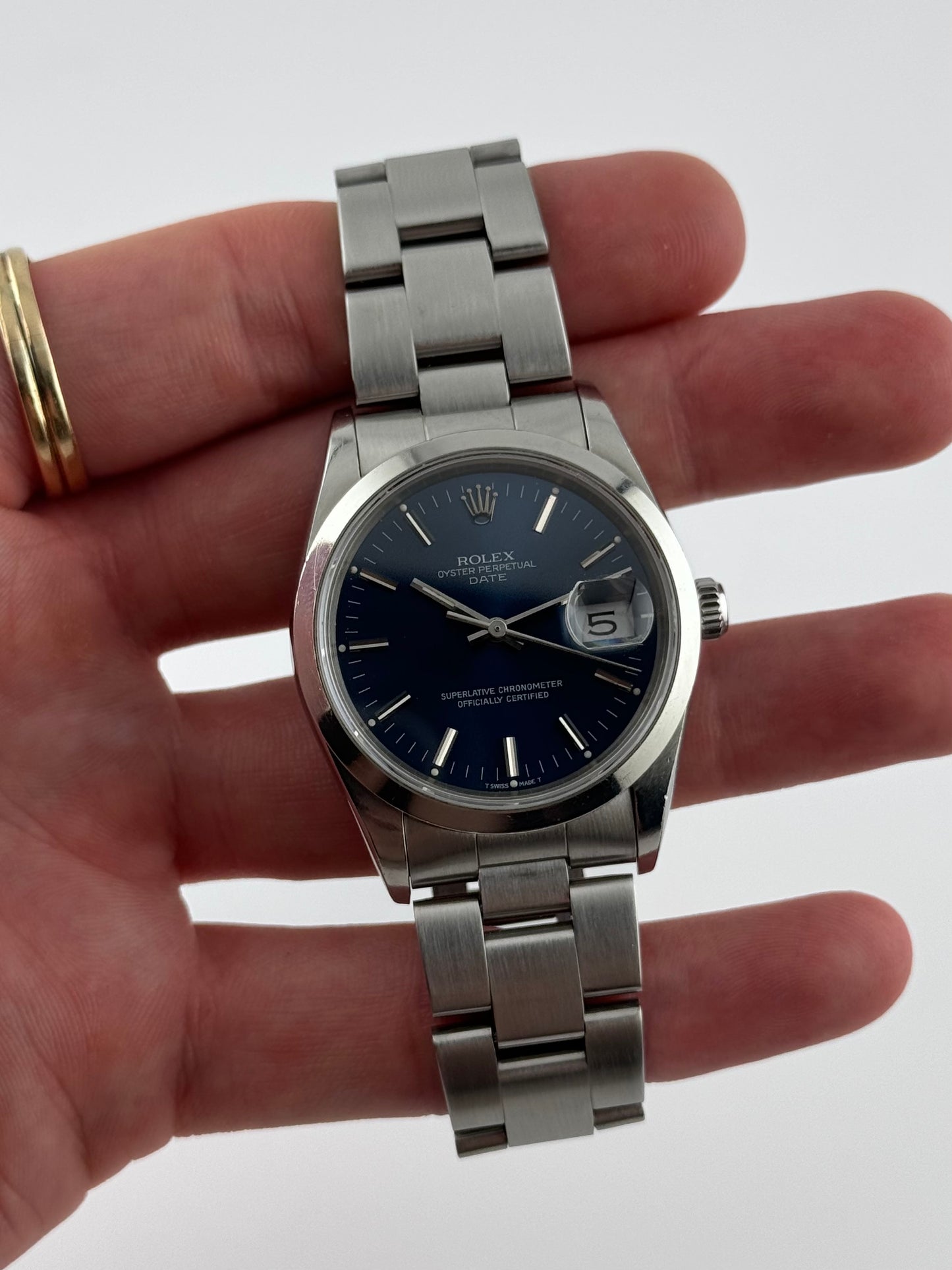 Rolex Oyster Perpetual Date Automatic 15200 - Blue Sunburst Dial