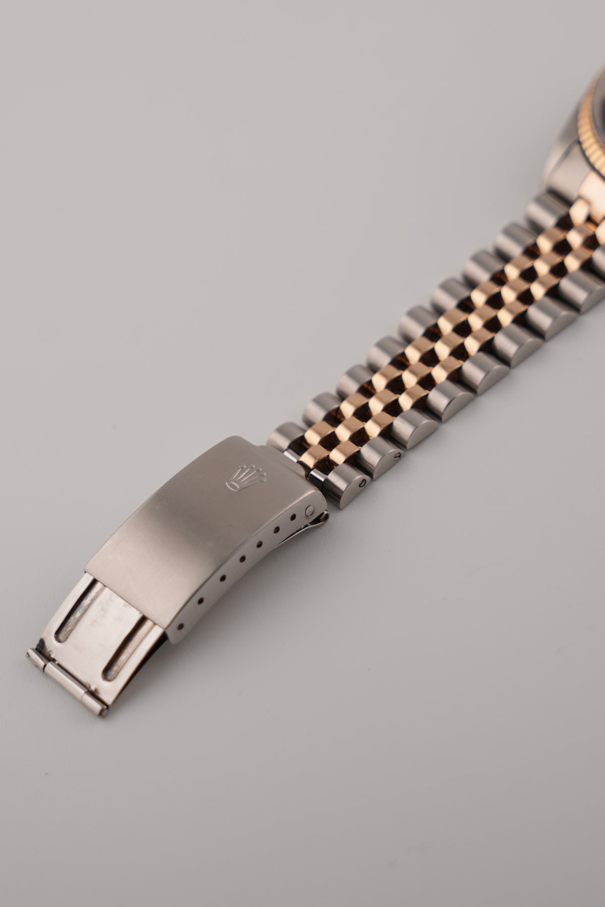 Rolex Datejust Oyster Perpetual - 1601 - Black Dial - 18k Rose Gold & Steel