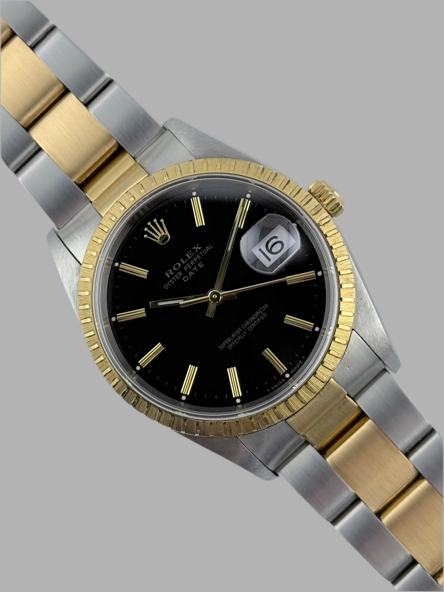 Rolex Oyster Perpetual Date - Two-Tone - 15233 - Box and Papers