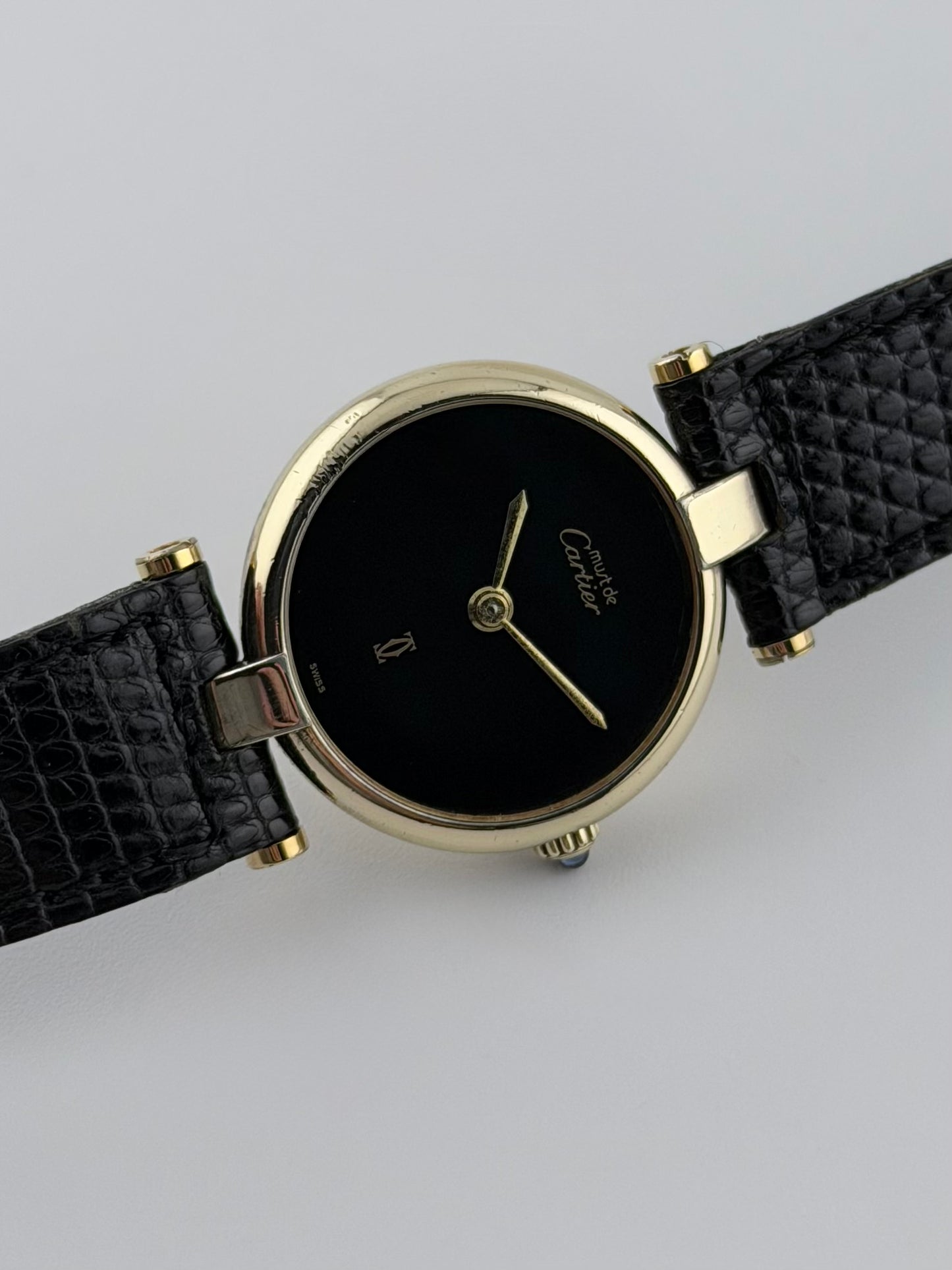 Cartier must de Vendôme Quartz - 18 - Onyx Dial - Full SET!