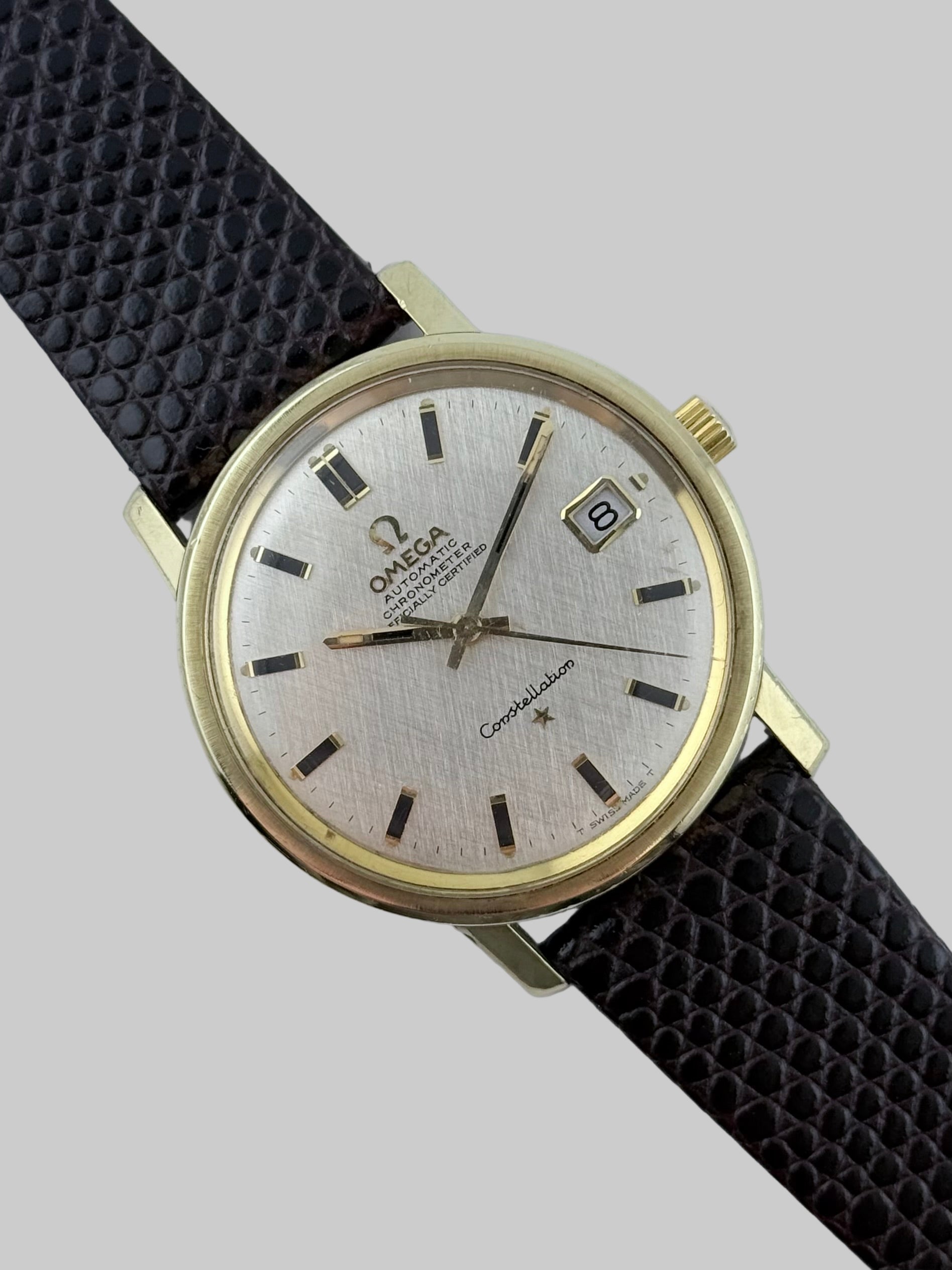 お*照様 OMEGA Constellation クォーツ時計 Omega Constellation Chronometer Date - 168.018 - Rare Linen Dial