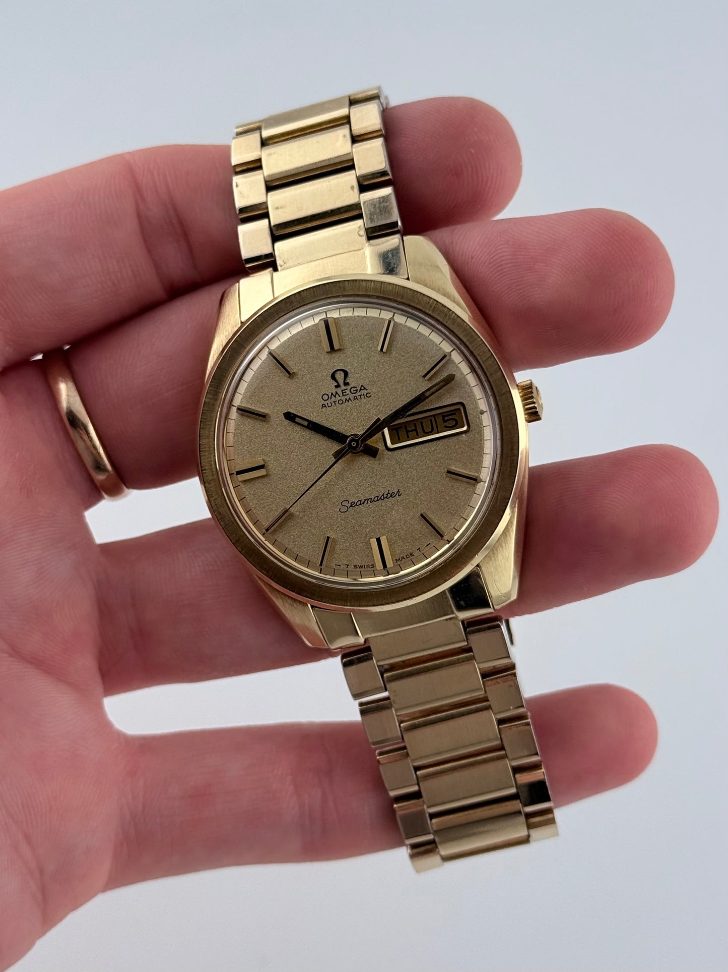 Omega Seamaster Automatic Day-Date Jumbo Pie Pan 166.032