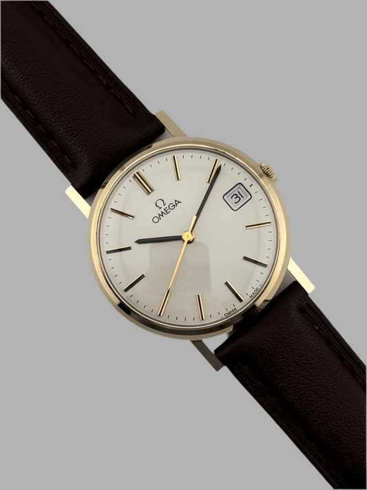 Omega Geneve Manual Wind 9ct Gold - 132.5017 - Original Box and Papers
