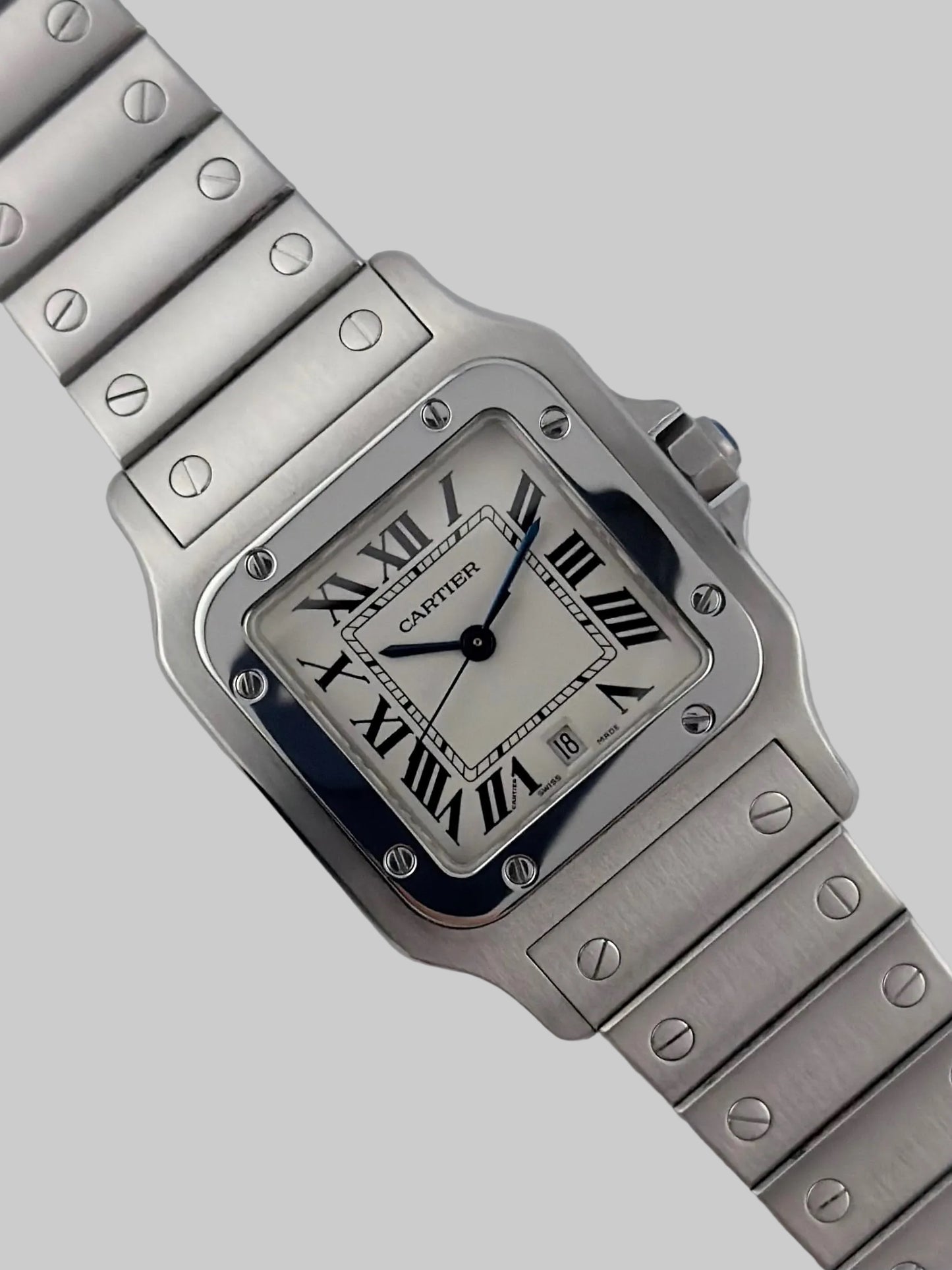 Cartier Santos Galbee Date - 1564 - Exceptional Condition