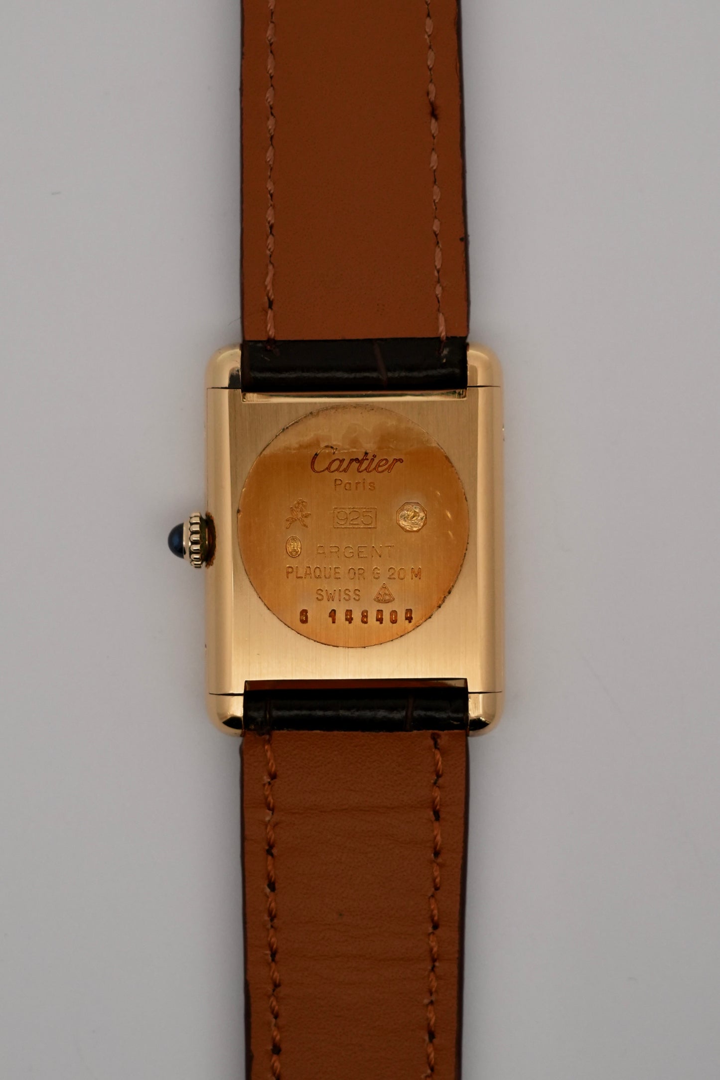 Cartier Must De Paris Tank Quartz - 6 - Wood Effect Dial - fantastic condition with Box
