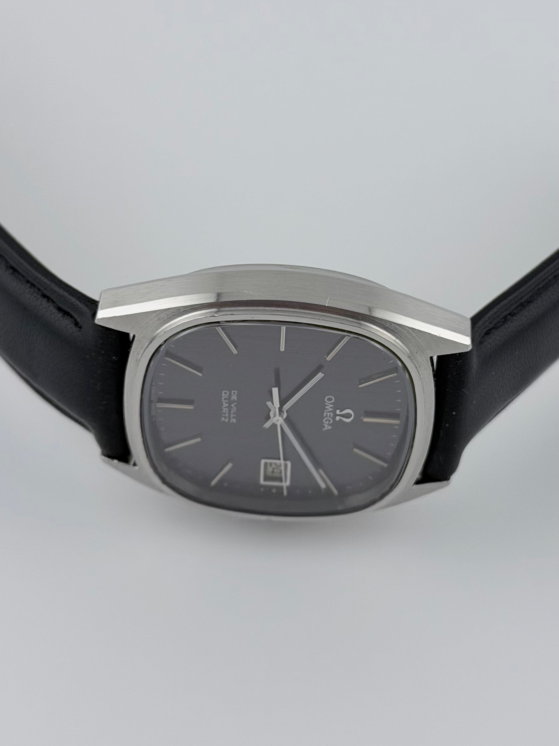 Omega DeVille Quartz Date 192.0034 - Rare Slate Grey Dial – The