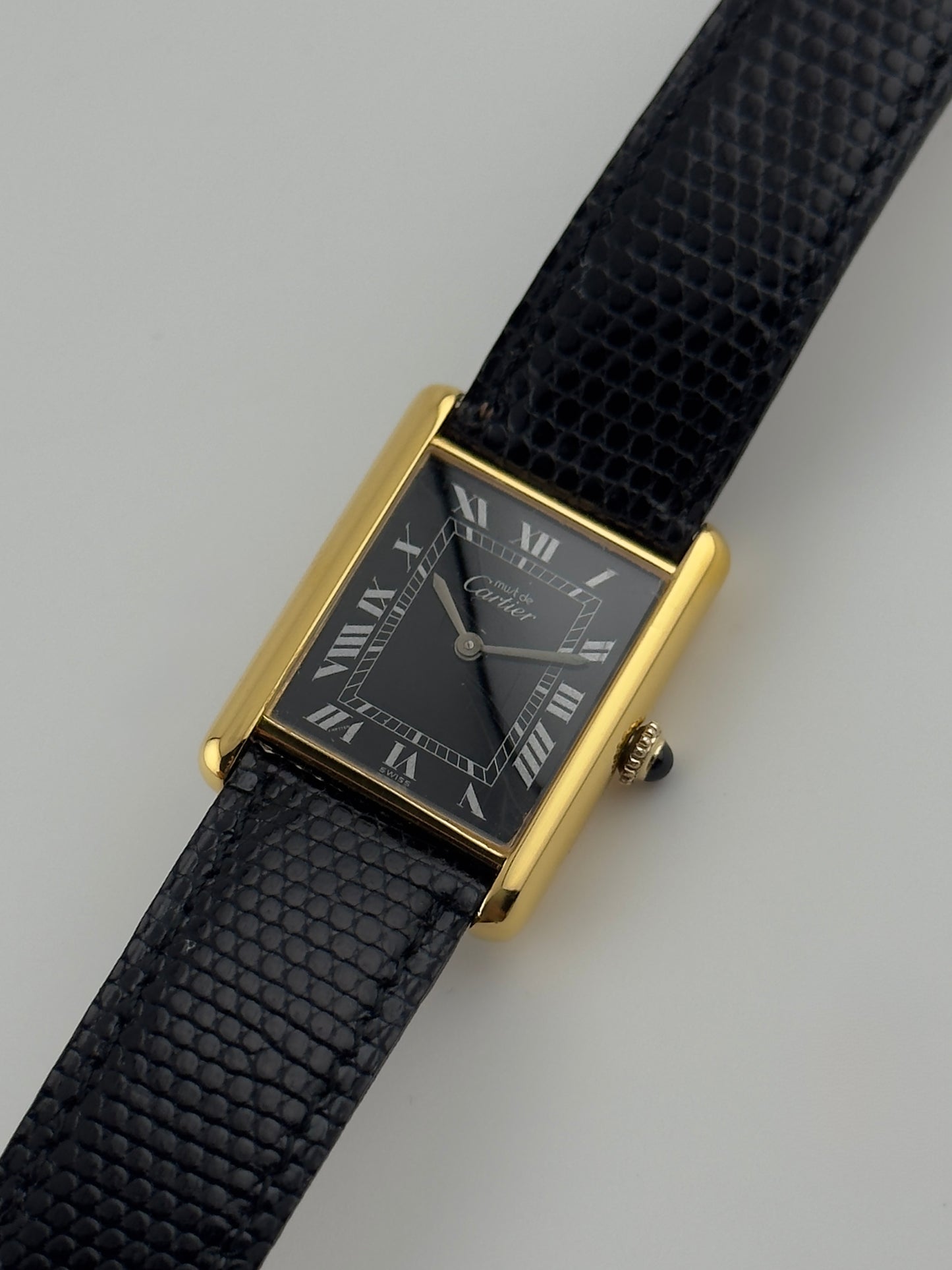Cartier Must De Tank Manual Wind - 6 - Black Dial