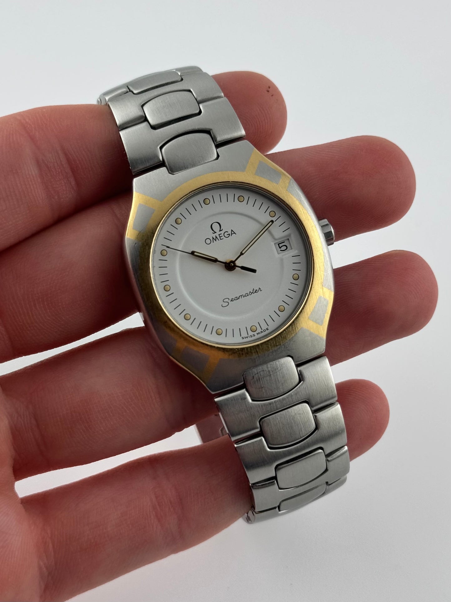 Omega Seamaster Polaris - Quartz - - 396.1022 - 18ct Gold & Steel