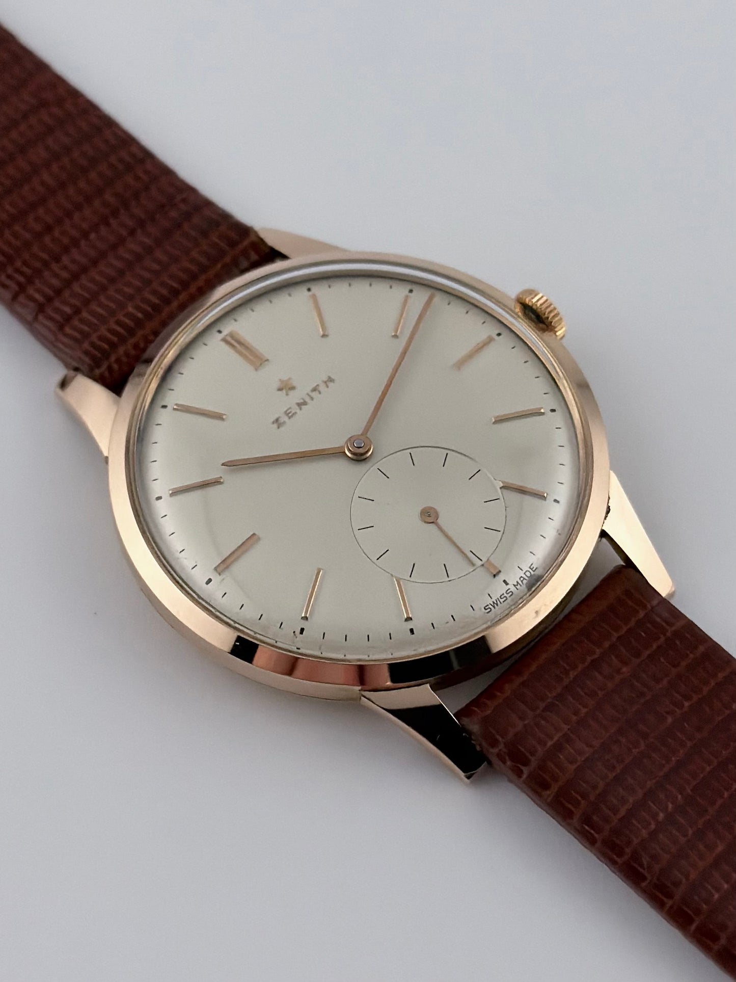 Zenith Sub Seconds Manual Wind 18ct Rose Gold