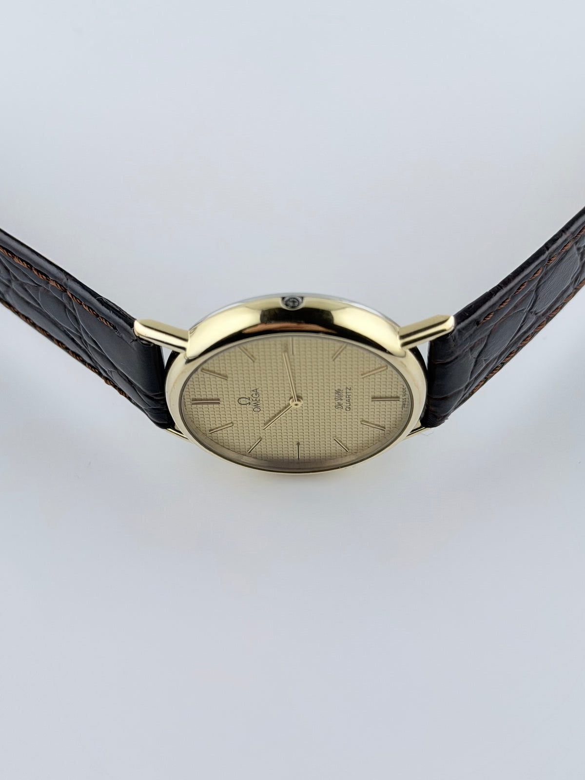 Omega De Ville Quartz 191.0092 Waffle Dial