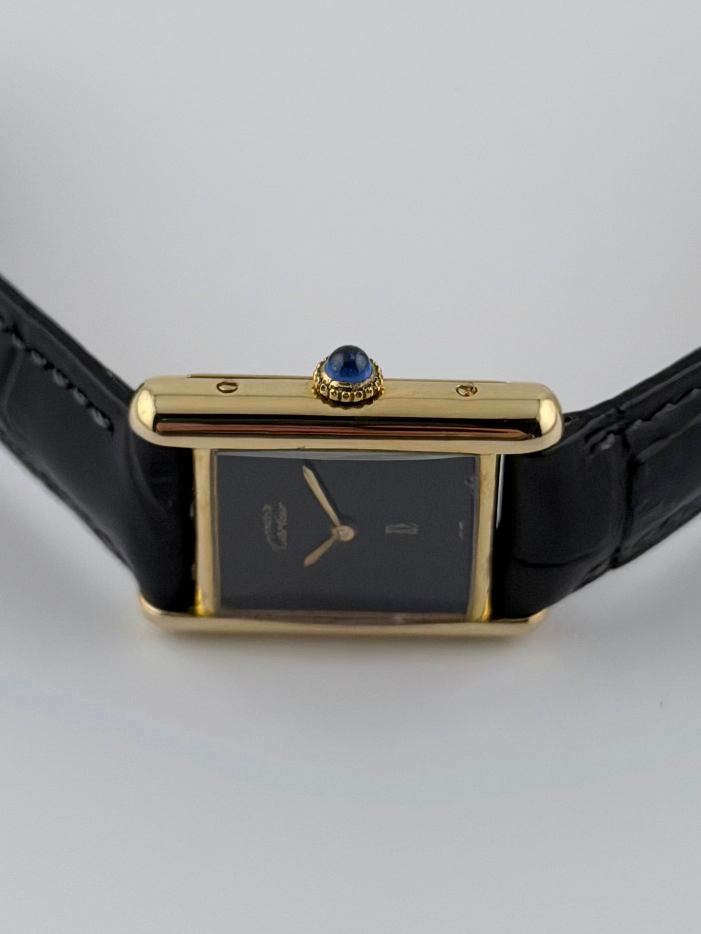 Cartier Must de Paris Tank Manual Wind - 3 - Black Dial - Ladies