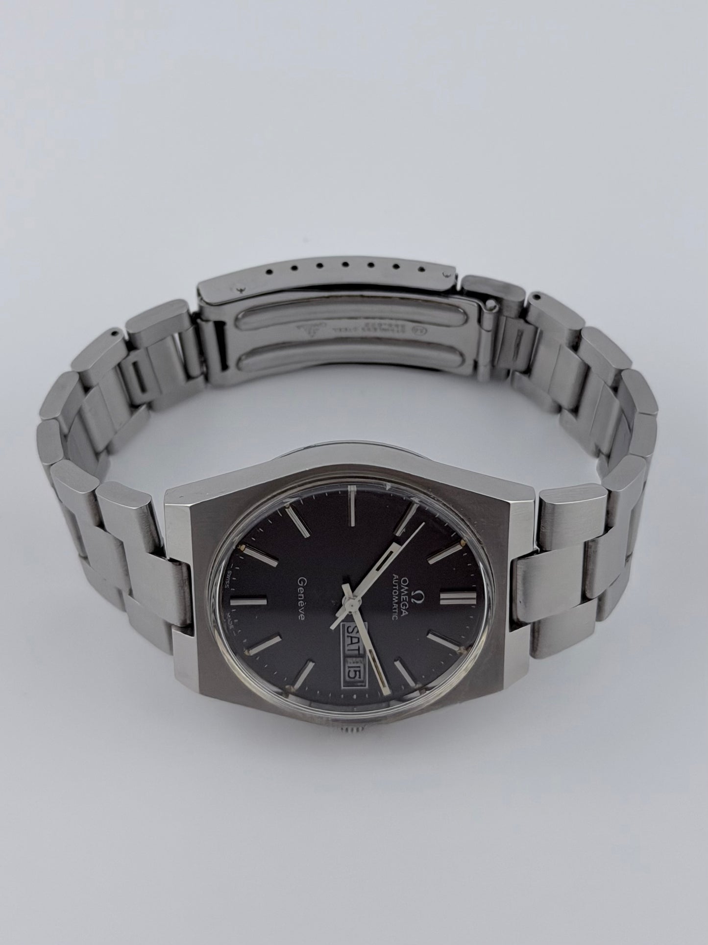 Omega Geneve Automatic Day-Date 166.0125 - Rare Grey Dial
