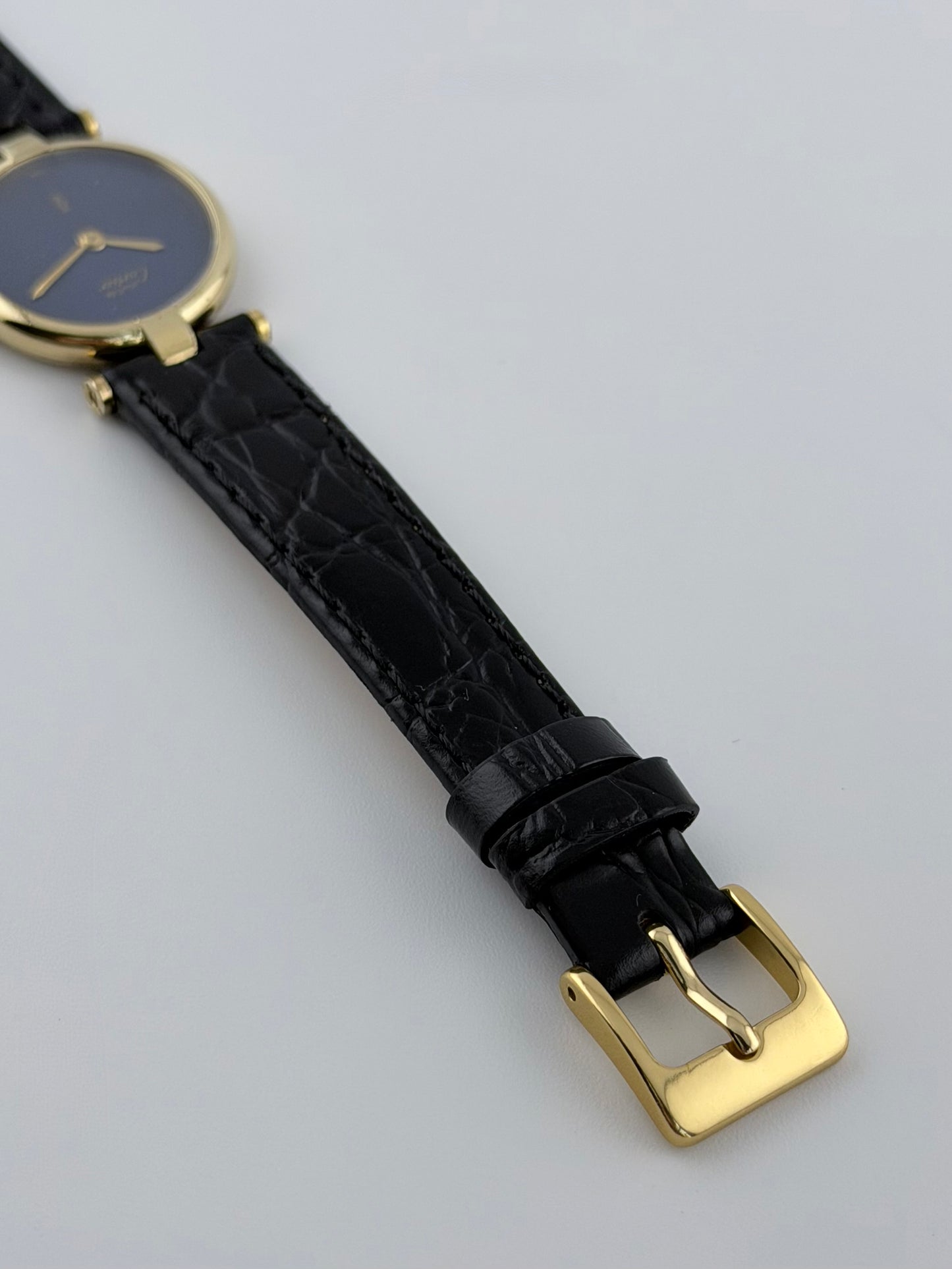 Cartier Must de Vendome Quartz - 18 - Lapis Dial - Ladies