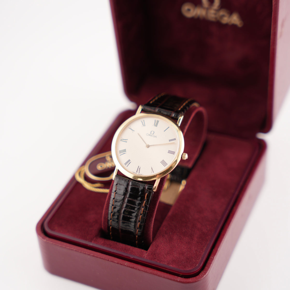 Omega De Ville Quartz - 195.0075.1 - Herringbone Dial - Original Box