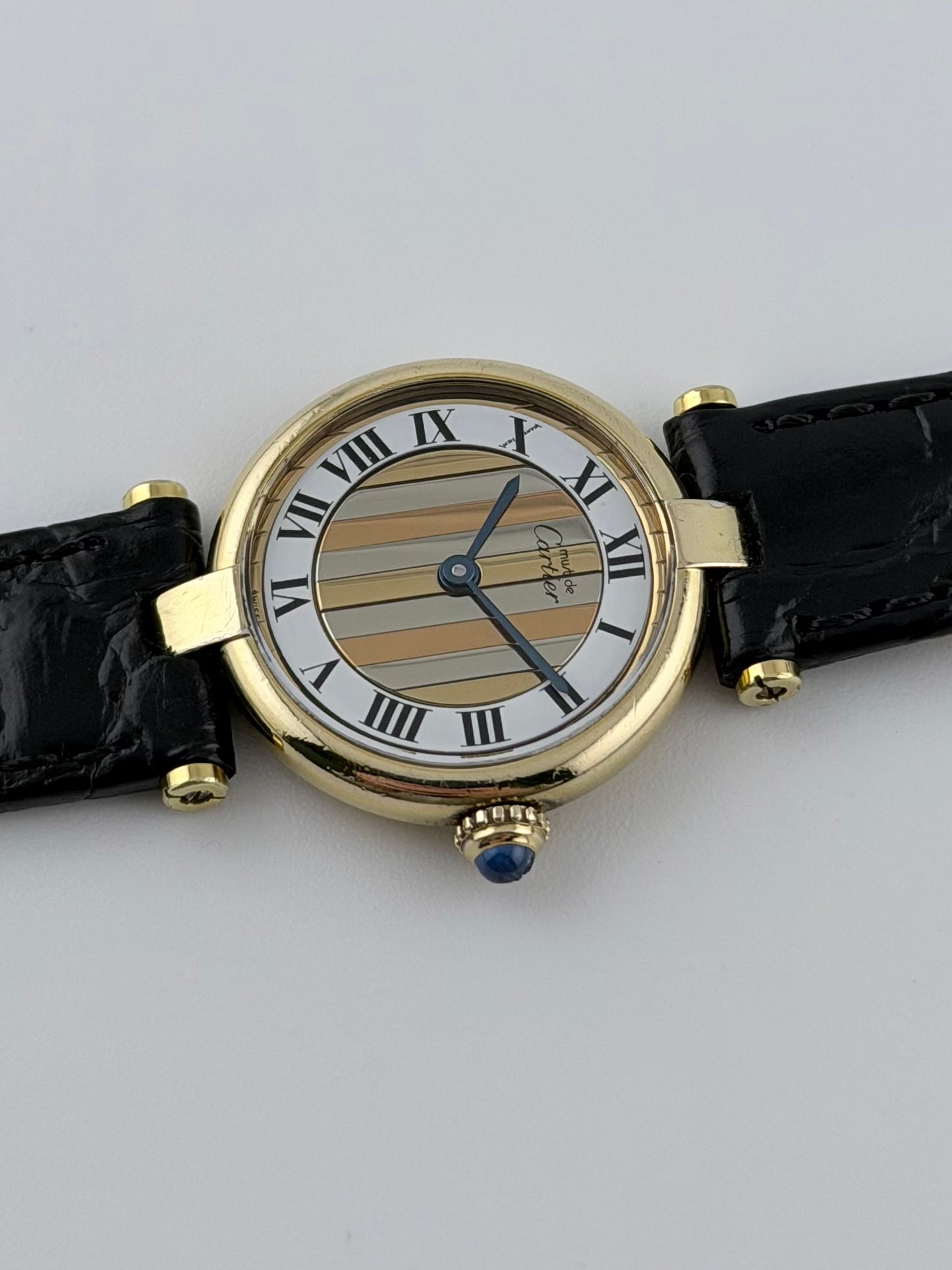 Cartier must de Vendome Quartz - 590004 - Two-tone Trinity Dial - Ladies