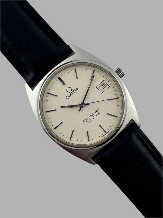 Omega Seamaster Quartz Date 196.0081 - Waffle Dial