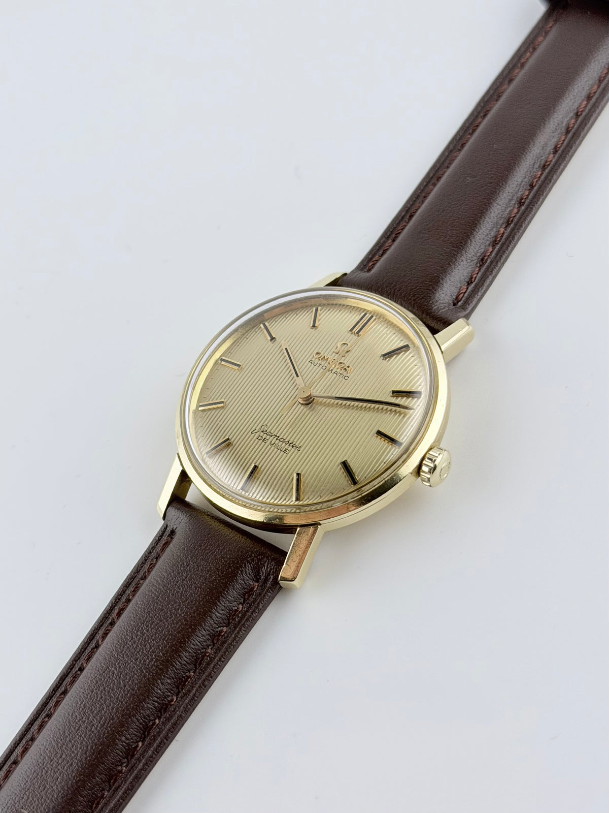 Omega Seamaster De Ville Automatic Tapestry Dial - 18ct Gold - 165.020 - Extremely rare!