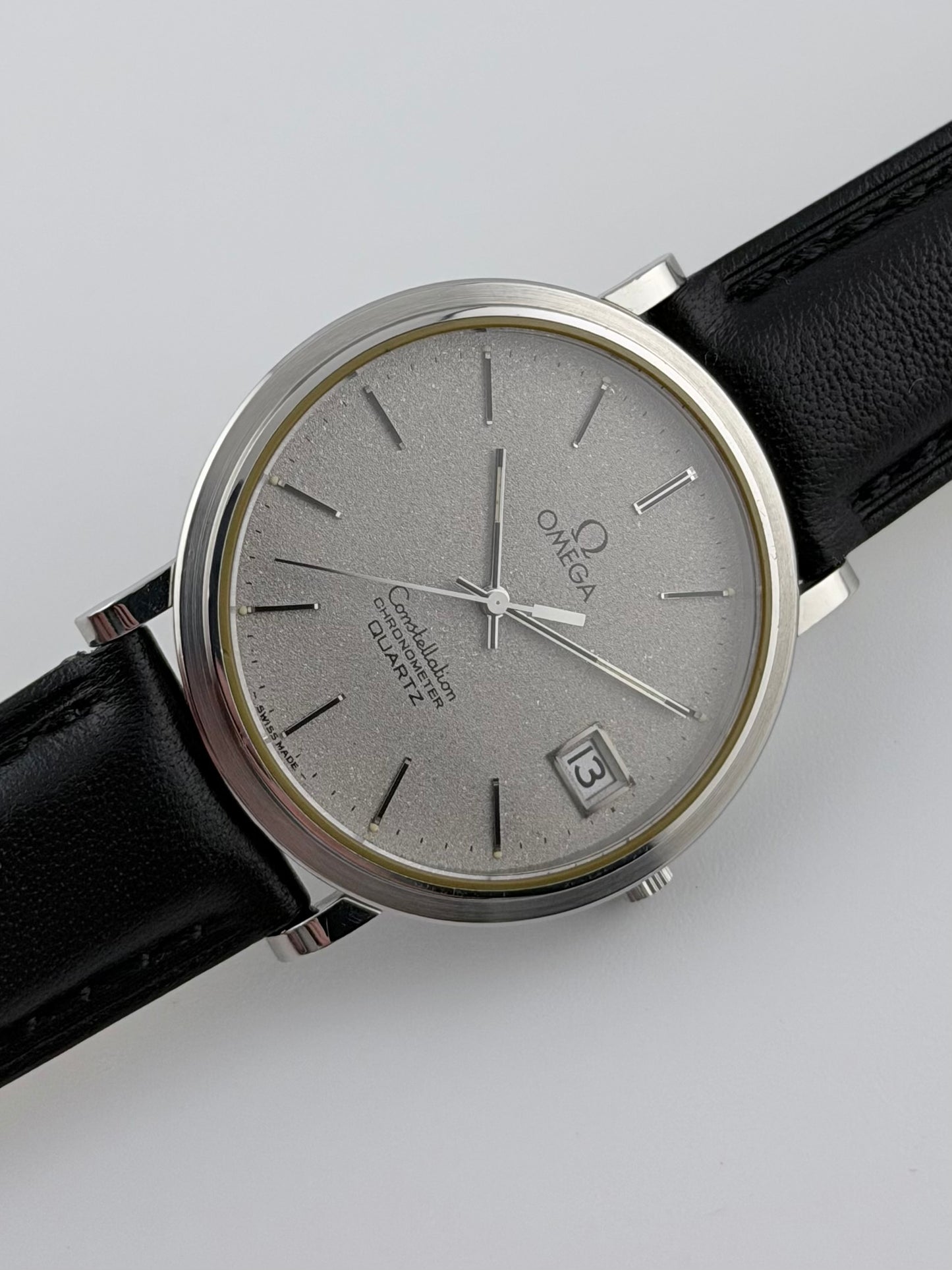 Omega Constellation Chronometer Quartz Date - 198.0126 - Stardust Dial