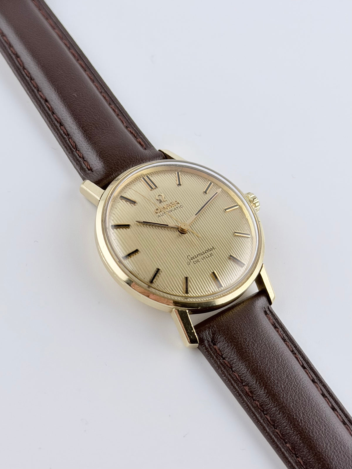 Omega Seamaster De Ville Automatic Tapestry Dial - 18ct Gold - 165.020 - Extremely rare!