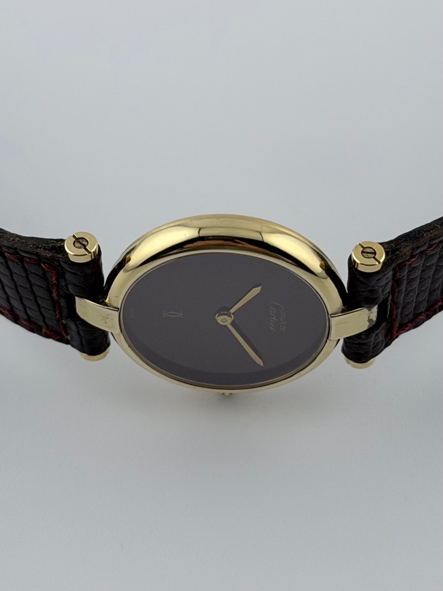 Cartier Must de Cartier Vendome Quartz - 18 - Burgundy Dial - Ladies