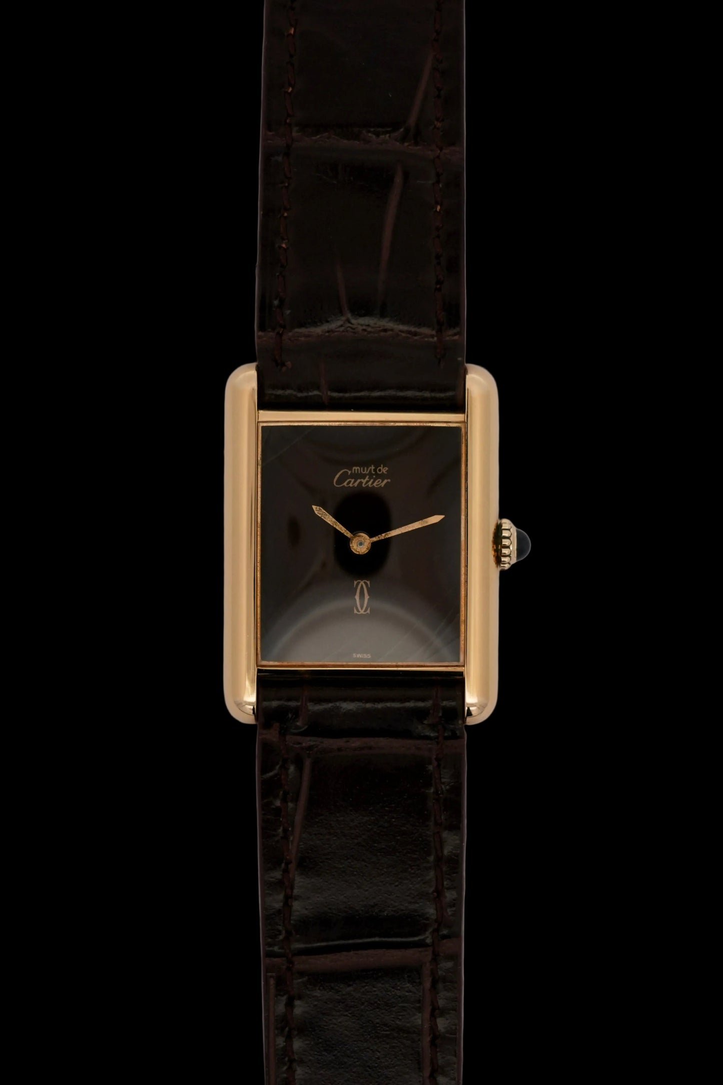 Cartier Must De Paris Tank Quartz - 6 - Wood Effect Dial - fantastic condition with Box