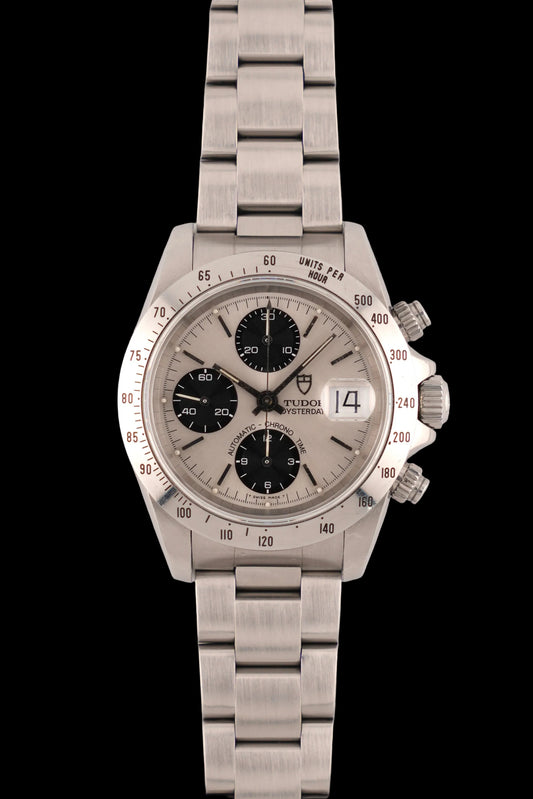 Tudor Oysterdate Automatic Chrono Time - 79280 - Silver Panda Dial - FULL SET!