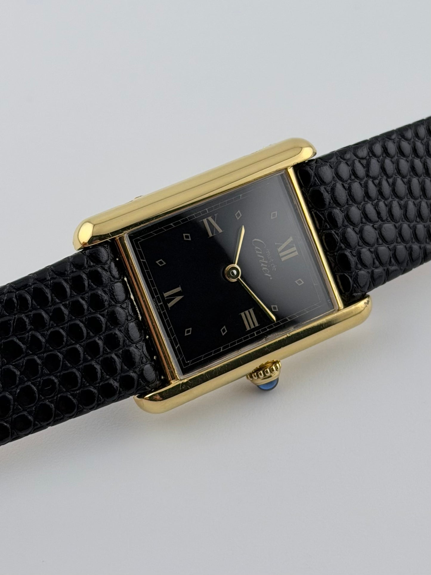 Cartier Must De Tank Quartz - 590005 - Black Dial