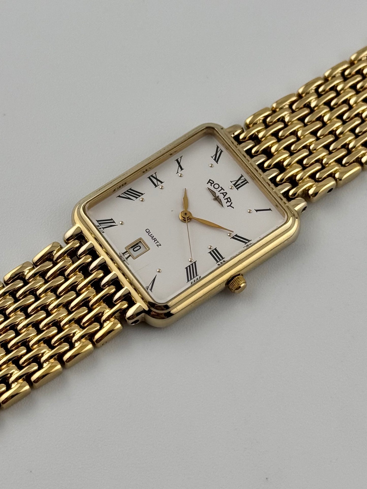 Rotary Tank Quartz Date Dress Watch