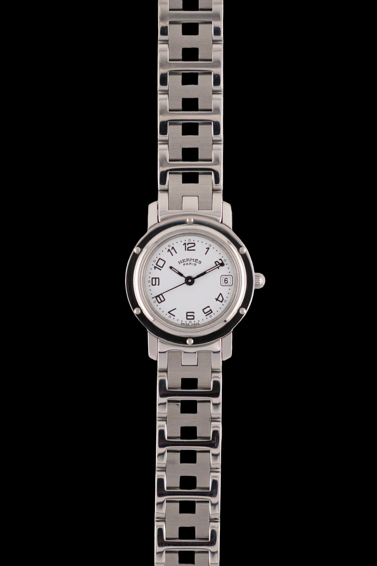 Hermes Paris Clipper CL4.220 - White Dial - with Box/Papers/Booklet - Exceptional Condition - Ladies