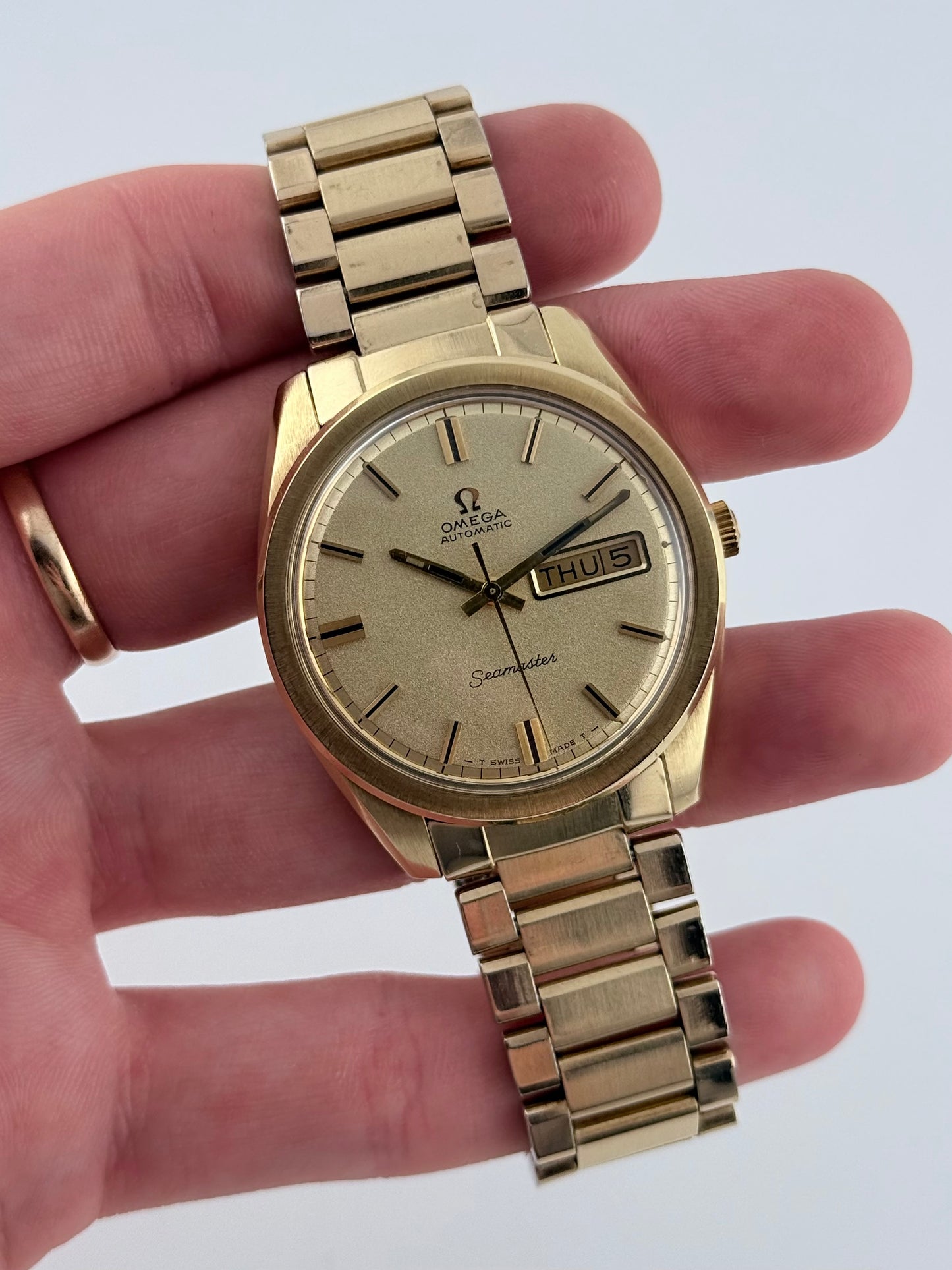 Omega Seamaster Automatic Day-Date Jumbo Pie Pan 166.032