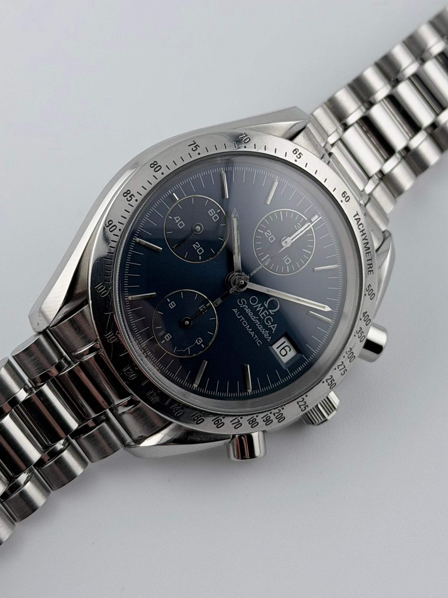 Omega Speedmaster Automatic Chronograph Date - 175.0043 Blue Sunburst Dial