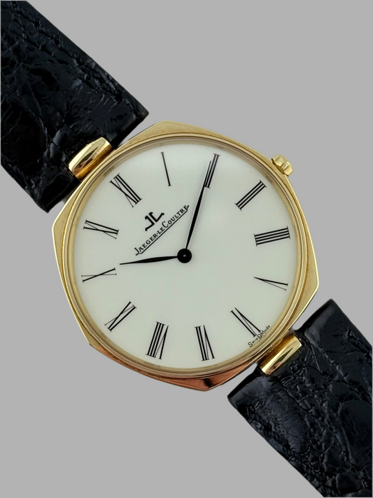Jaeger LeCoultre Quartz 18ct Solid Gold - Original Strap & Buckle